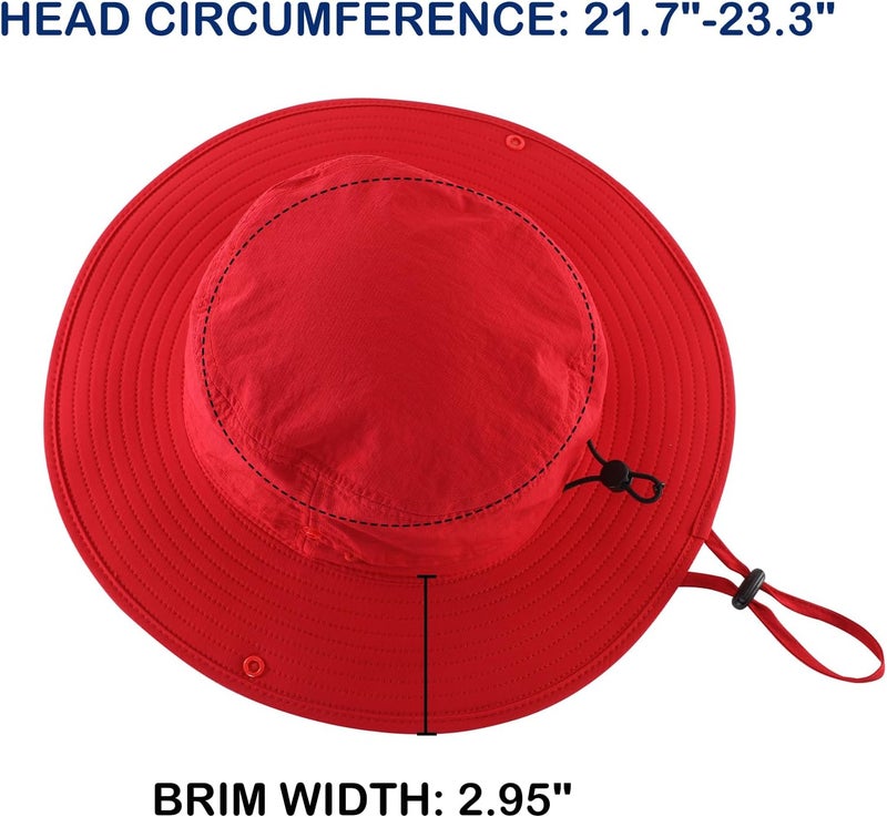 Connectyle Sun Hat for Men Women Outdoor UV Protection Safari Hat for Fishing Hiking Gardening Breathable Cowboy Hat UPF50 - Image 3